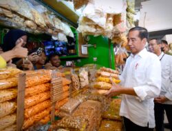 Presiden Tinjau Harga Komoditas di Pasar Johar Baru Jelang Lebaran Idul Fitri